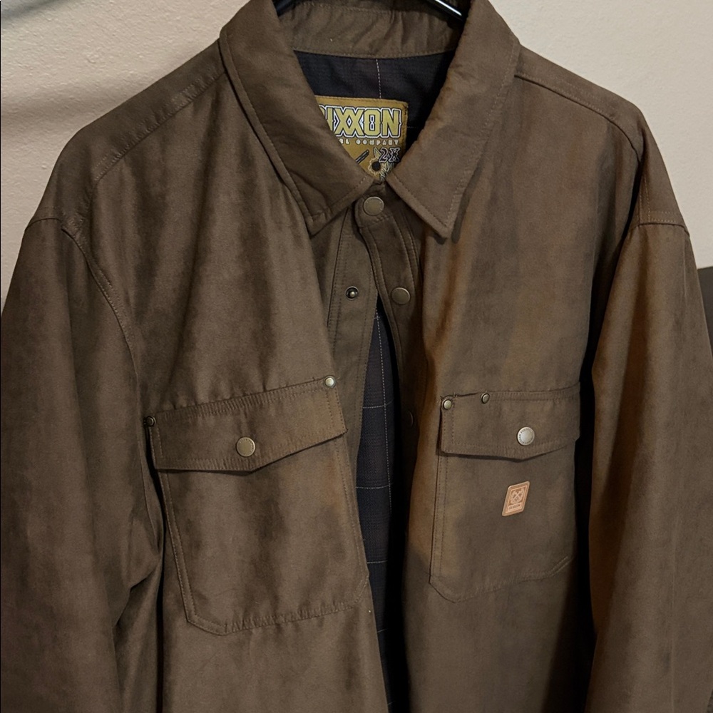 DIXXON Men's Dark Brown Shirt Jacket